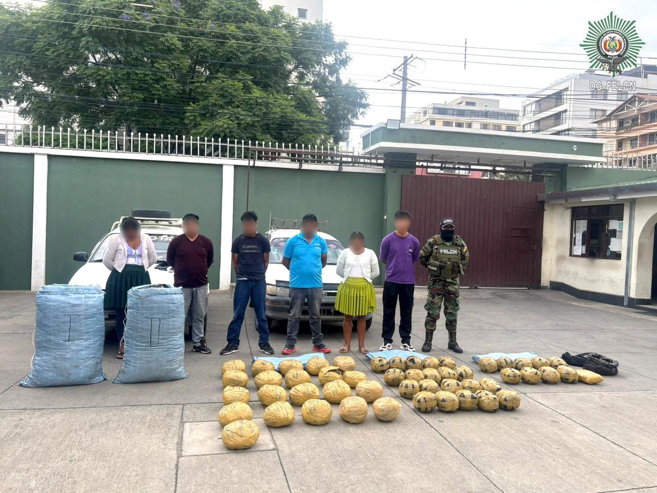 SEIS PERSONAS APREHENDIDAS POR TRÁFICO DE MARIHUANA