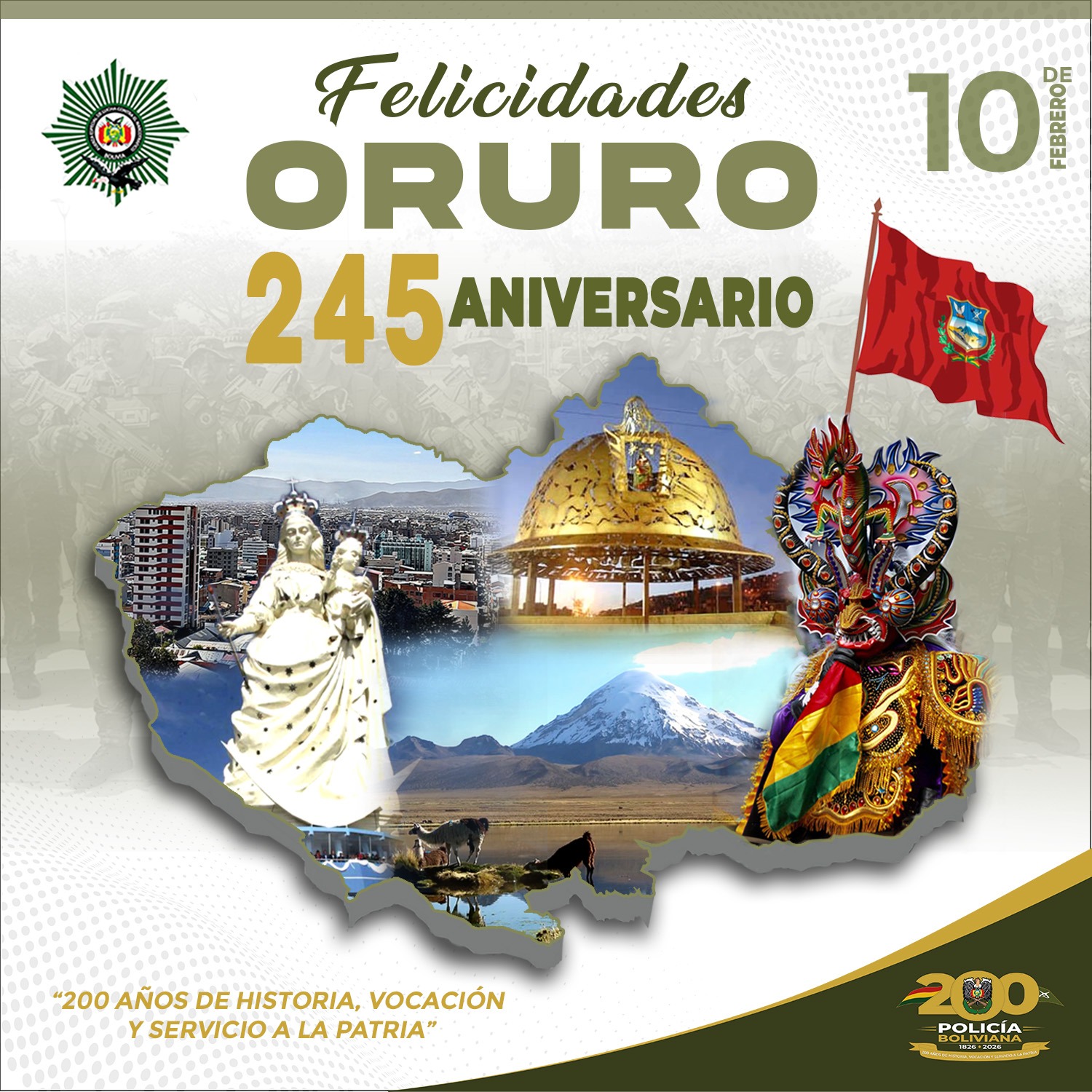 FELIZ ANIVERSARIO ORURO POR SU HISTÓRICA GESTA LIBERTARIA