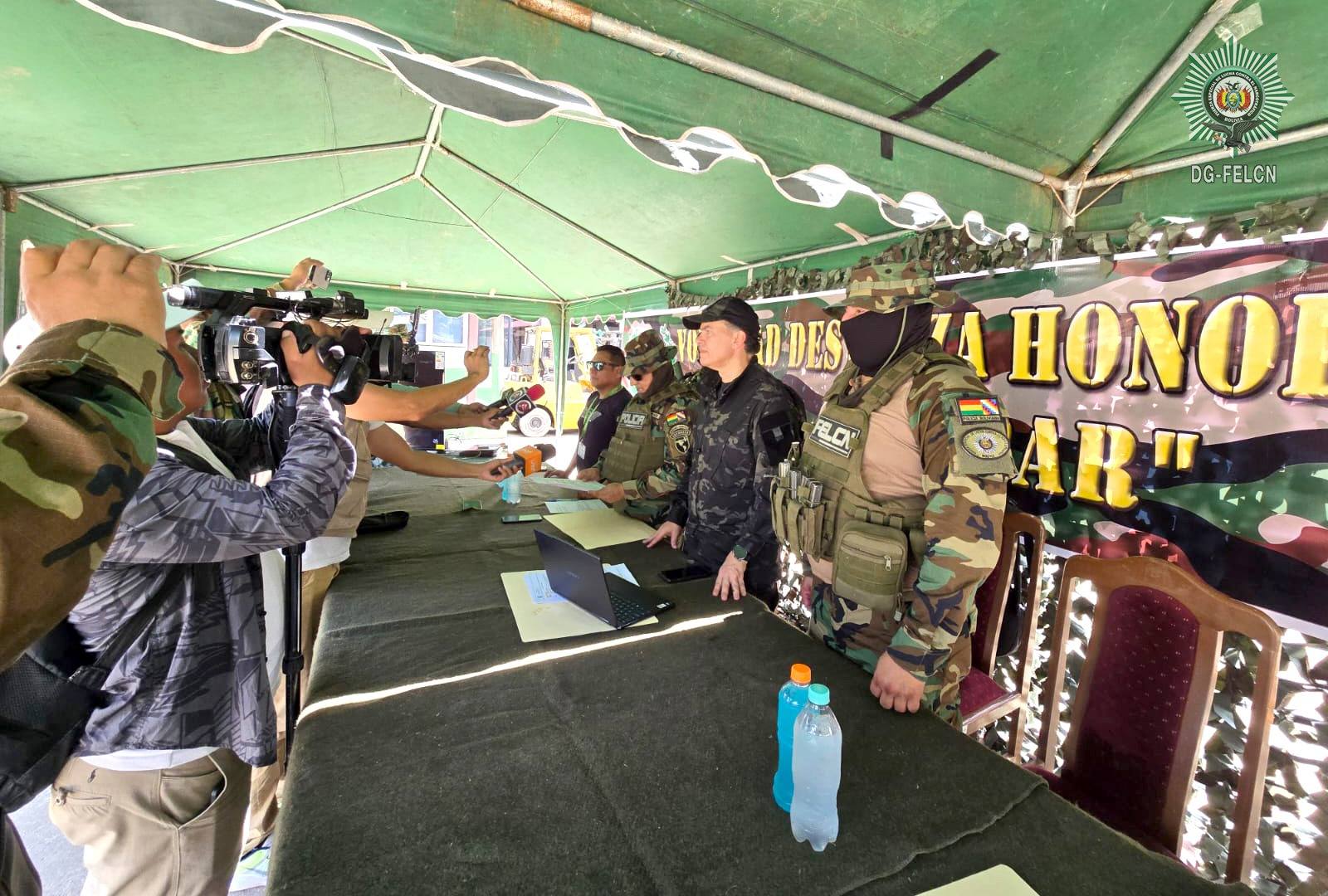 CONFERENCIA DE PRENSA DESTACA RESULTADOS CONTRA EL NARCOTRÁFICO