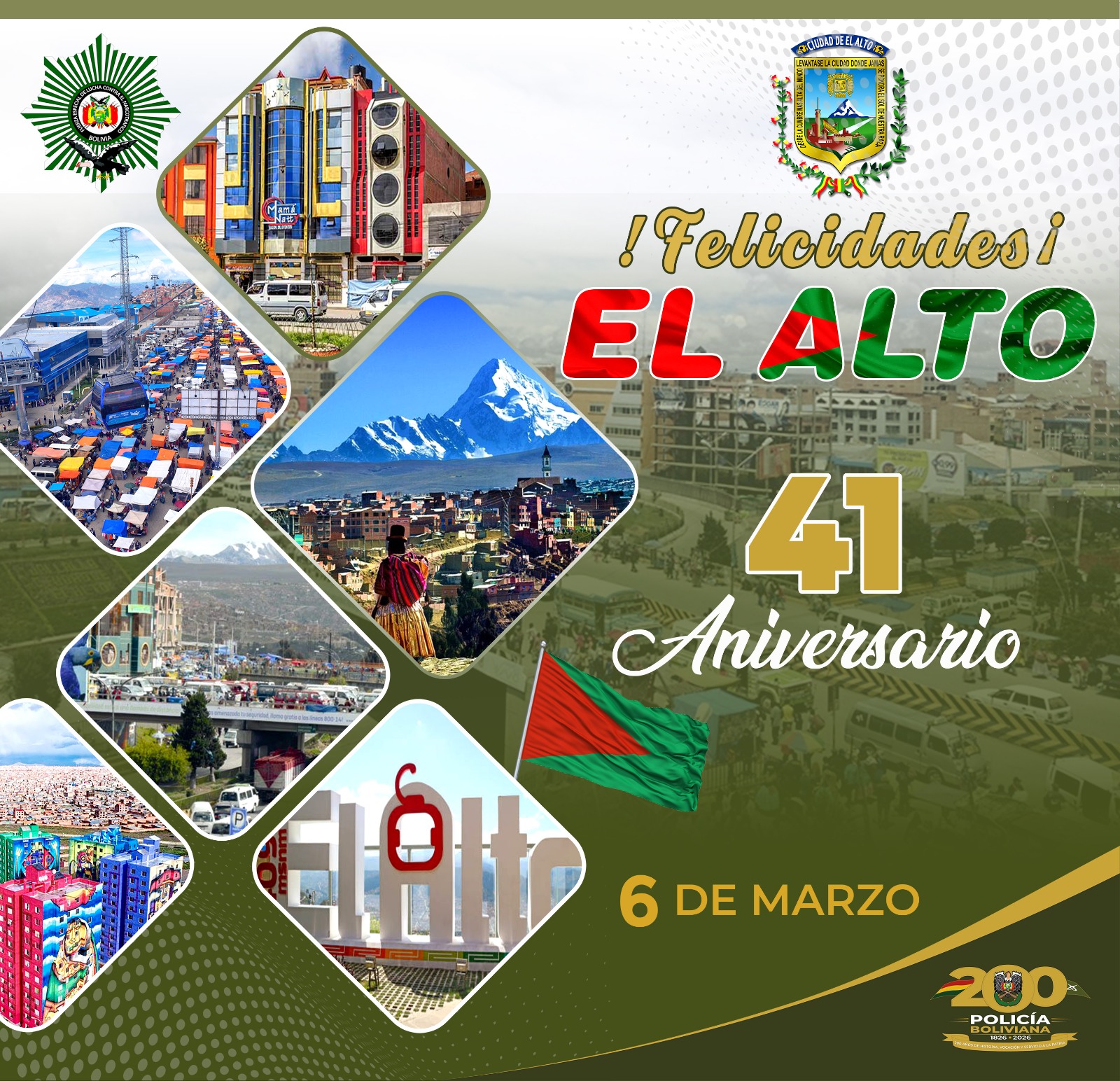 EL ALTO CELEBRA 41 AÑOS DE HISTORIA Y CRECIMIENTO