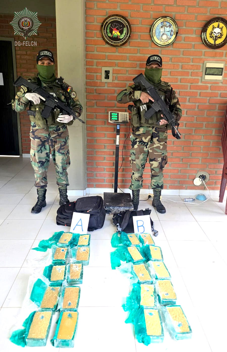 FELCN SECUESTRA 20 PAQUETES DE COCAÍNA