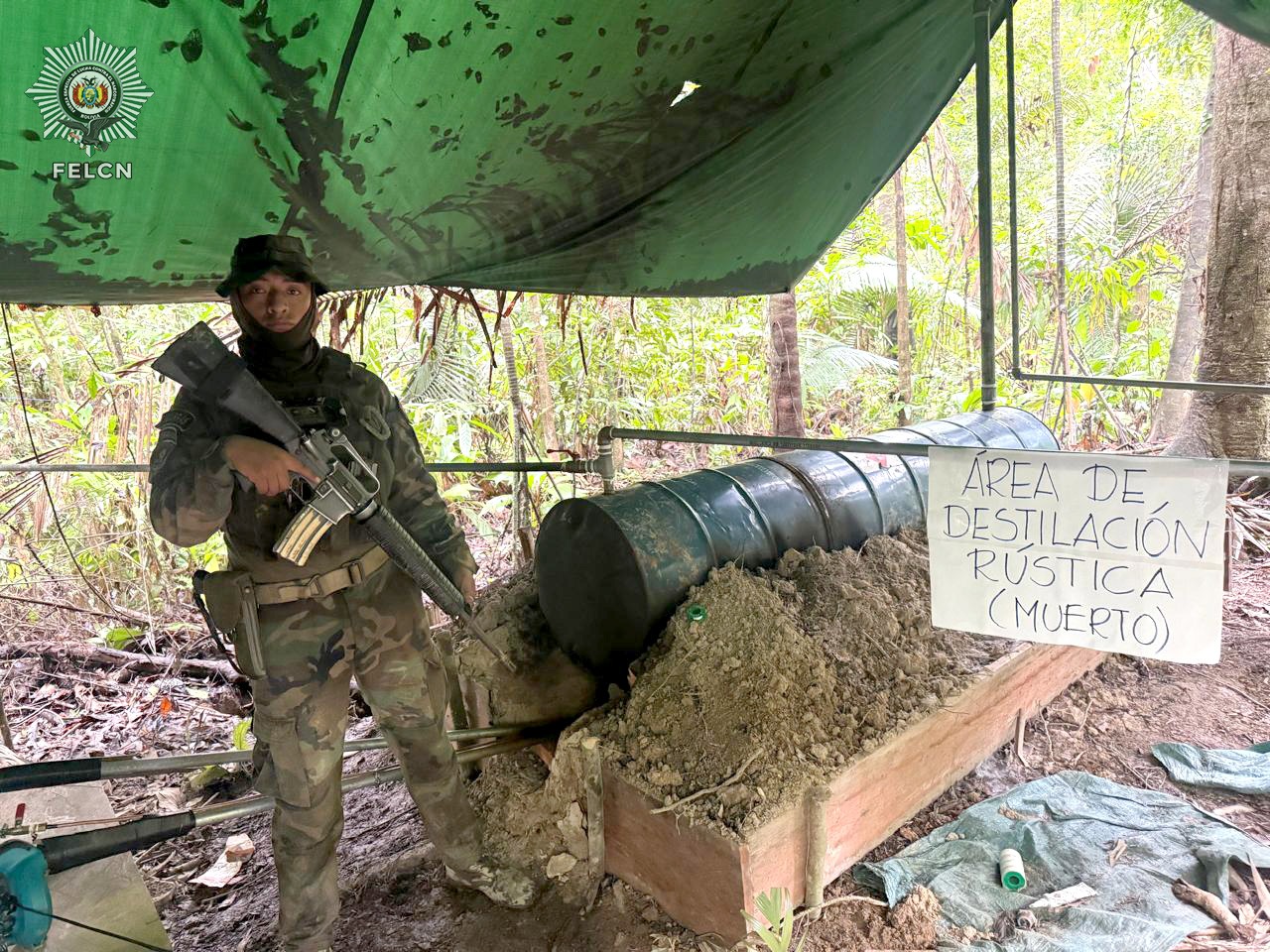 DESTRUCCIÓN E INCINERACIÓN DE LABORATORIO DE COCAÍNA