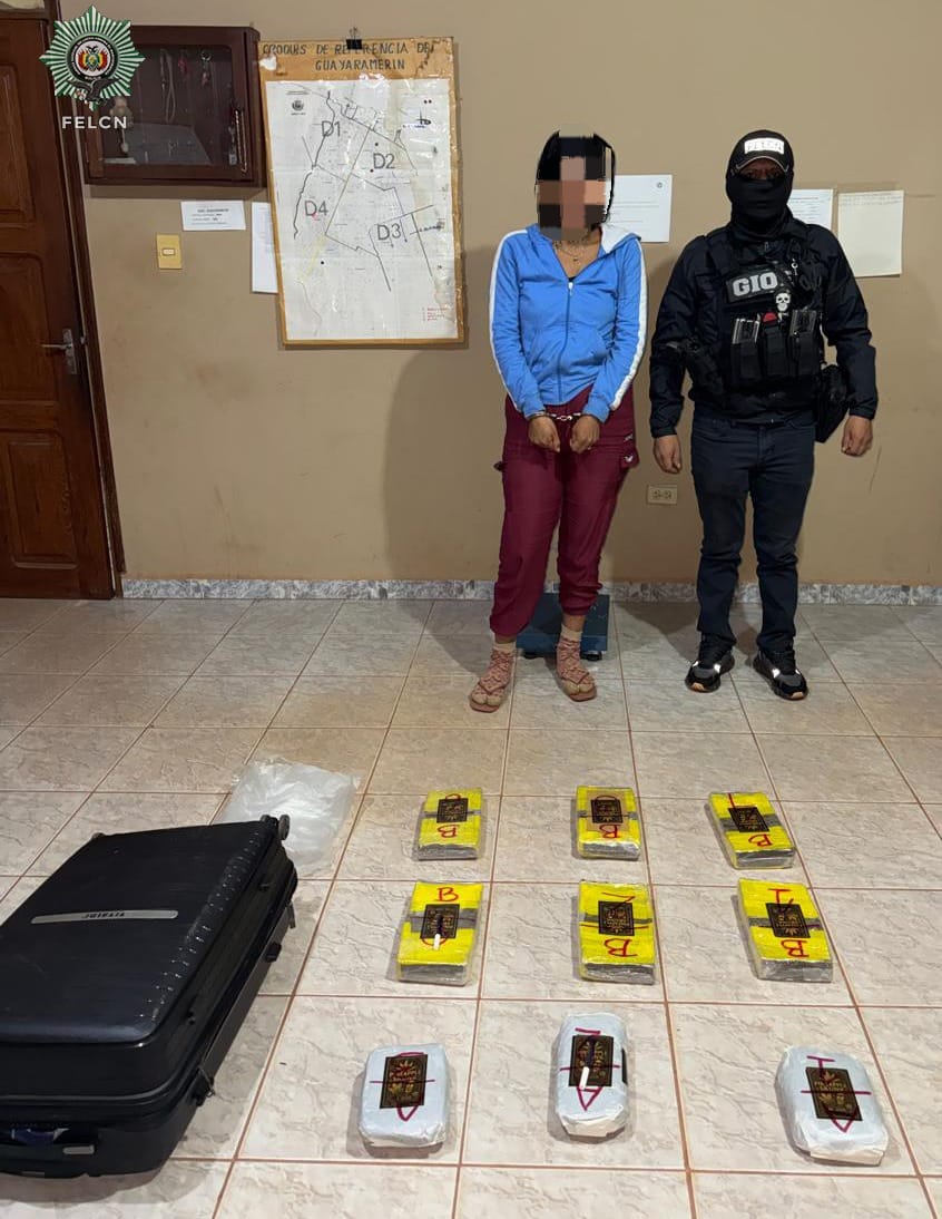 APREHENDEN A CIUDADANA CON PAQUETES DE MARIHUANA