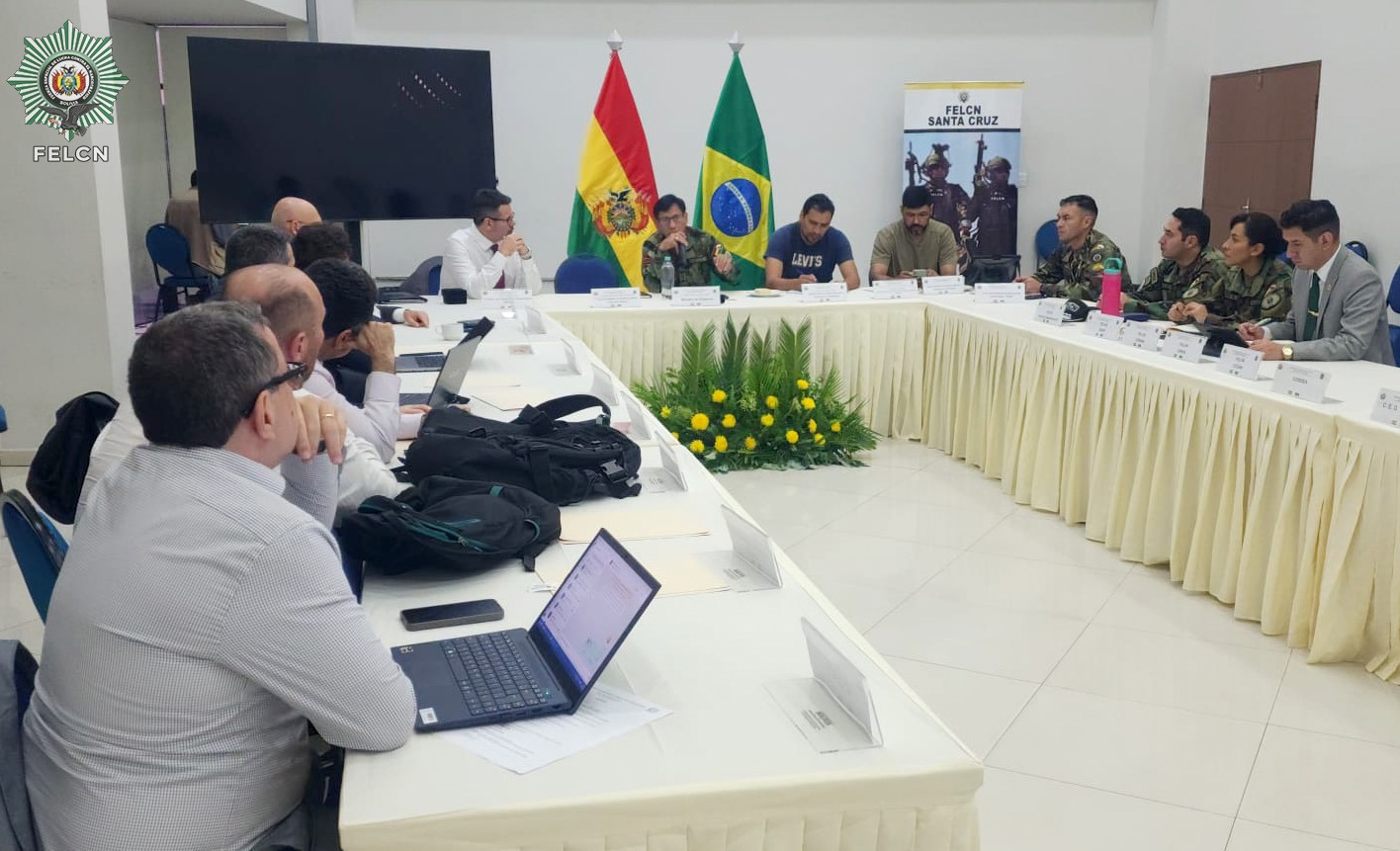 BOLIVIA Y BRASIL FORTALECEN LUCHA CONJUNTA CONTRA EL NARCOTRÁFICO
