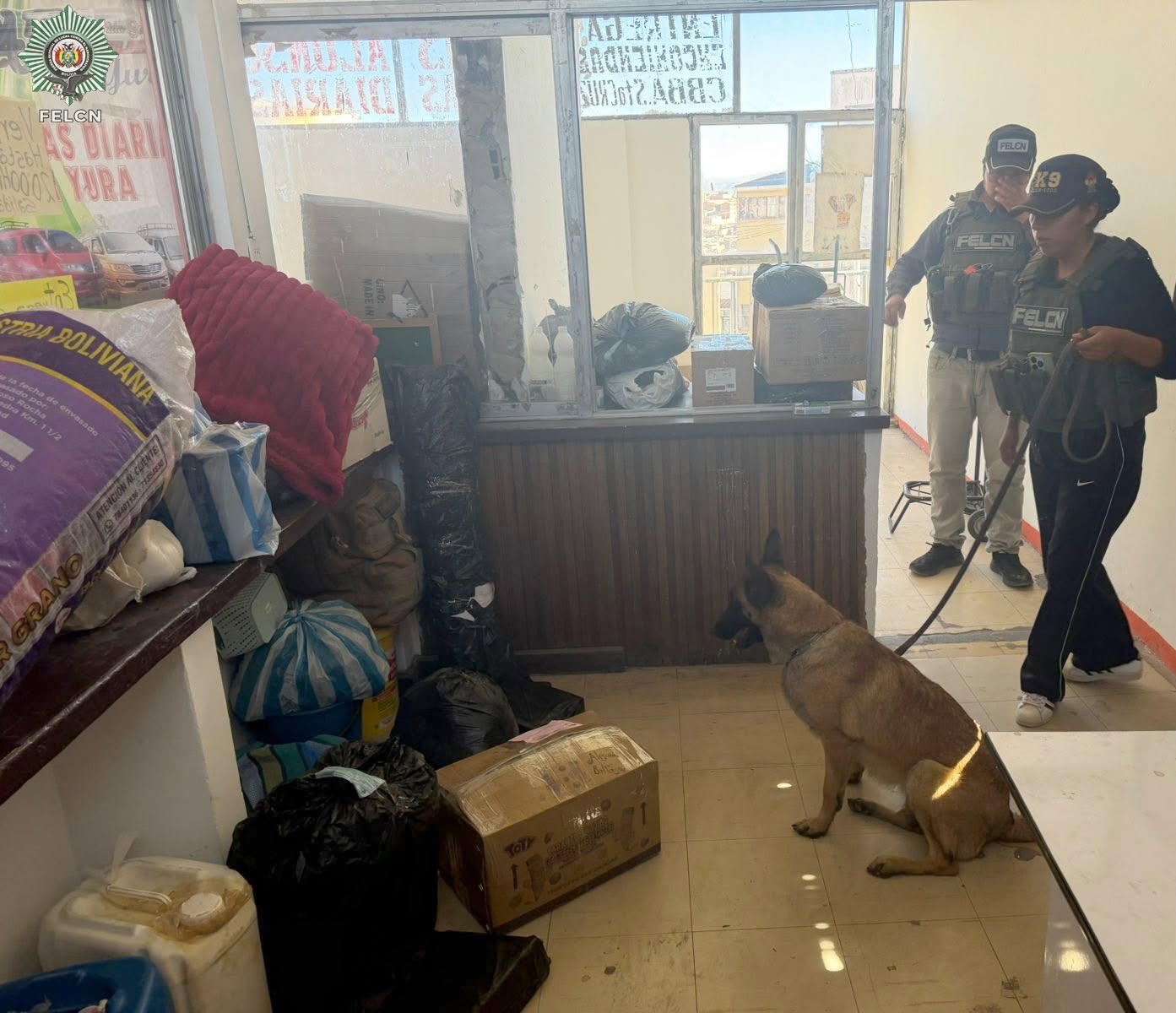CAN “VENUS” DETECTA MARIHUANA EN ENCOMIENDA