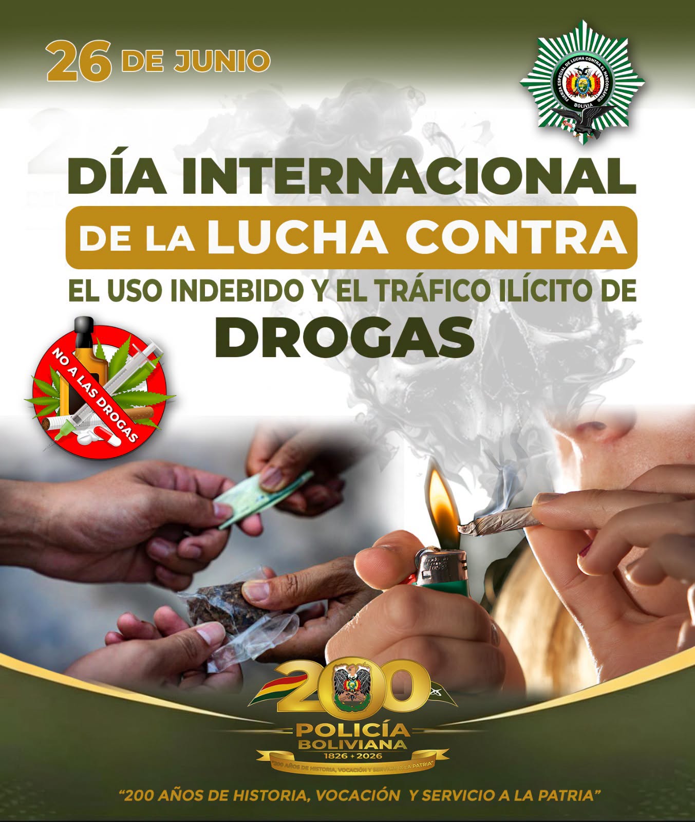 UNIDOS CONTRA EL USO INDEBIDO Y EL TRÁFICO ILÍCITO DE DROGAS