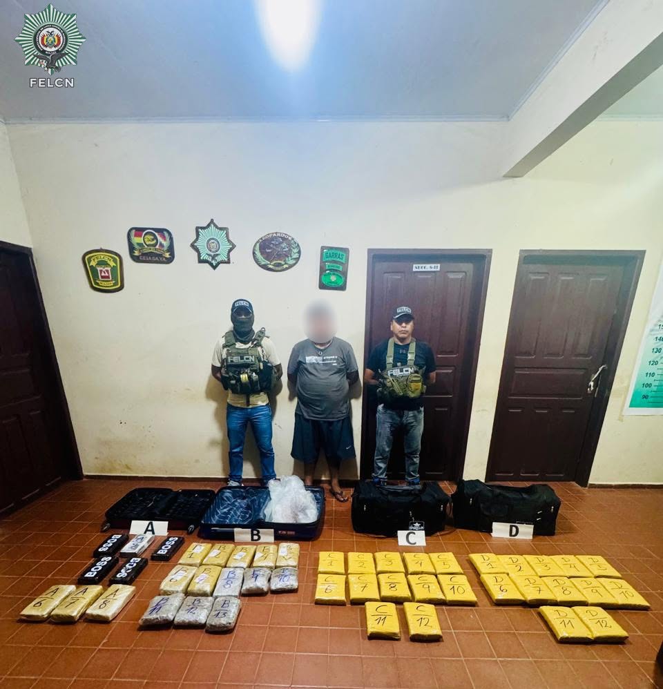 IMPORTANTE SECUESTRO DE DROGAS EN PUERTO QUIJARRO