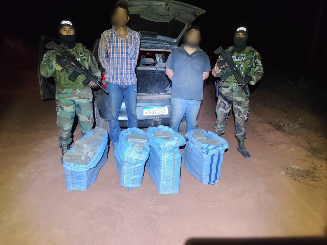 FELCN APREHENDE A DOS EXTRANJEROS CON MARIHUANA