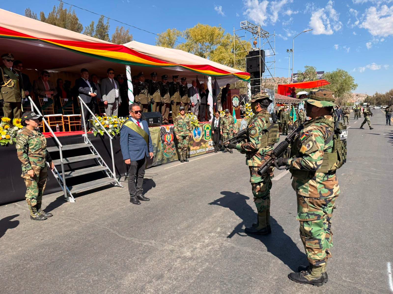 ANIVERSARIO DE LA FELCN SE CONMEMORA EN COCHABAMBA